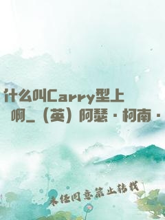 什么叫Carry型上單啊